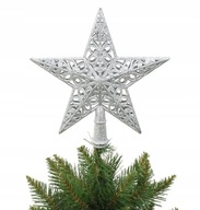 Špičkový hrot na vianočný stromček Openwork star Glitter