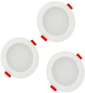 Sada 3x LED podhľadové zápustné okrúhle 6W teplé MIRO White Sada 3x LED podhľadové zápustné okrúhle 6W teplé MIRO White