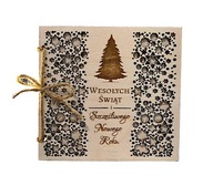 Vianočná pohľadnica Christmas Wood, OPENWORK Vianočná pohľadnica Christmas Wood, OPENWORK
