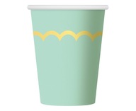 Mint Green Paper Cups 266 ml 6 ks.