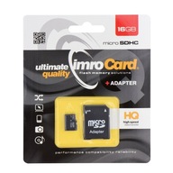 Pamäťová karta IMRO 16GB microSDHC class 4 + adaptér