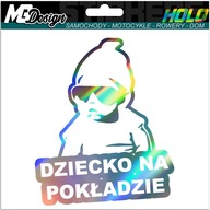 Nálepka na okno BABY ON BOARD HOLOGRAM Nálepka na okno BABY ON BOARD HOLOGRAM