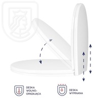 Pomaly zatváracie WC sedadlo pre CERSANIT DELFI Pomaly zatváracie WC sedadlo pre CERSANIT DELFI