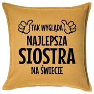 Vankúš BEST SISTER 50x50 darček Vankúš BEST SISTER 50x50 darček
