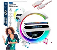 Inteligentná RGB LED lampa QI nabíjačka BT reproduktor FM rádiobudík 6v1 Inteligentná RGB LED lampa QI nabíjačka BT reproduktor FM rádiobudík 6v1