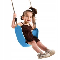 Hojdačka pre deti s flexibilným sedadlom JF modrá