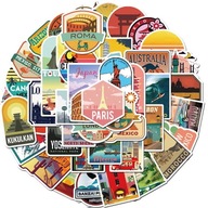 MIX CITIES VODEODOLNÉ NÁLEPKY SET 50 ks MIX CITIES VODEODOLNÉ NÁLEPKY SET 50 ks