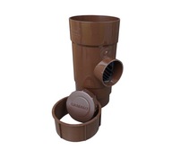 Kontrola, čistič, čistenie 100mm hnedá RAL8017 Kontrola, čistič, čistenie 100mm hnedá RAL8017