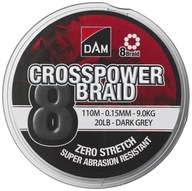 KRÍŽOVÝ MOST DAM 8-BRAID 0,1MM 150M-D.GREE