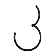 Prsteň CLICKER ČIERNA 316L OCEL 0,8/8 mm Prsteň CLICKER ČIERNA 316L OCEL 0,8/8 mm