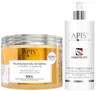 Apis Home Spa Set Soľ do kúpeľa + Masážny olej so zázvorom a škoricou Apis Home Spa Set Soľ do kúpeľa + Masážny olej so zázvorom a škoricou