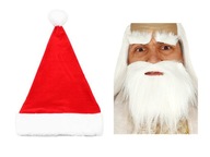 Súprava Santa Claus, klobúk brada 2ks