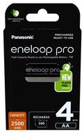 BLACK Panasonic Eneloop PRO Ni-MH 2500mAh AA R6 BLACK Panasonic Eneloop PRO Ni-MH 2500mAh AA R6