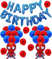 Súprava narodeninových dekorácií Spider Man s narodeninovými balónikmi na narodeniny Súprava narodeninových dekorácií Spider Man s narodeninovými balónikmi na narodeniny