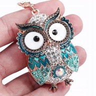 KEYRING Owl Keychain Owl Rhinestones KEYRING Owl Keychain Owl Rhinestones