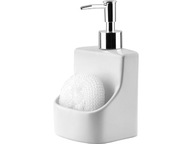 ARMINA Ceramic WHITE Dávkovač mydla / prostriedku na umývanie riadu 450ml + Podložka ARMINA Ceramic WHITE Dávkovač mydla / prostriedku na umývanie riadu 450ml + Podložka