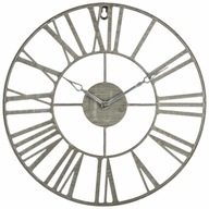 KOVOVÉ NÁstenné HODINY MÓDNE VINTAGE 37cm SIVÁ KOVOVÉ NÁstenné HODINY MÓDNE VINTAGE 37cm SIVÁ