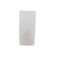 Skladané papierové tašky biele 250x100x50 1000ks