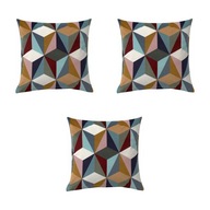 3 ks IDGRAN Obliečka na vankúš - viacfarebná 50x50 cm 3 ks IDGRAN Obliečka na vankúš - viacfarebná 50x50 cm
