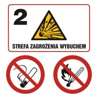 Zóna s nebezpečenstvom výbuchu 2. Zákaz fajčenia NB037F1PN