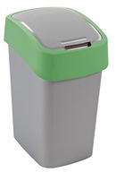 CURVER Flip-Bin odpadkový kôš strieborný/zelený 25l CURVER Flip-Bin odpadkový kôš strieborný/zelený 25l