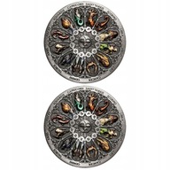 2PCS farebné pamätné mince s témou Apollo 2PCS farebné pamätné mince s témou Apollo