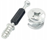 100x Excentrický nábytkový konektor, excentrický kolík 100x Excentrický nábytkový konektor, excentrický kolík