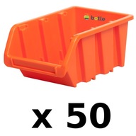 50 x kyvetová kontajnerová garáž 80x115x60mm Oranžová