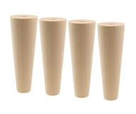 Noha 13 cm, drevená noha, surový buk, rovná Noha 13 cm, drevená noha, surový buk, rovná