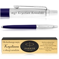 GUĽOVÝ BOD PARKER JOTTER, NÁMORNÍCKA MODRÁ + ELEGANTNÁ KRABIČKA S VENOVANÍM + GRAVÍROU GUĽOVÝ BOD PARKER JOTTER, NÁMORNÍCKA MODRÁ + ELEGANTNÁ KRABIČKA S VENOVANÍM + GRAVÍROU