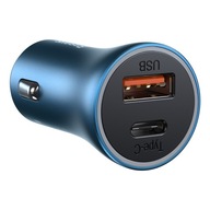 Baseus autonabíjačka 40W 1x USB 1x USB-C