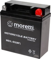 Gélová batéria Moretti YB5L-BS/MB5L-BS Gélová batéria Moretti YB5L-BS/MB5L-BS