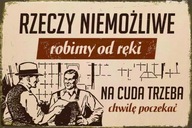 Dekoratívne plechové tabule Miracles musia počkať Dekoratívne plechové tabule Miracles musia počkať