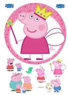 PEPPA PIG Cake Oblátka KRUHOVÉ ZNAKY Potlač cukru A4 PEPPA PIG Cake Oblátka KRUHOVÉ ZNAKY Potlač cukru A4