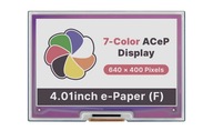 4,01-palcový LCD modul 7-farebný E-Paper E-Ink Rpi
