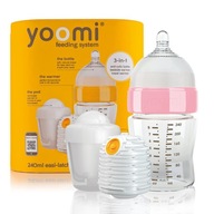 YOOMI FĽAŠA RUŽÍ s OHRIEVAČOM a 240 ml kapsulou YOOMI FĽAŠA RUŽÍ s OHRIEVAČOM a 240 ml kapsulou
