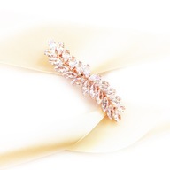 Vlásenka z ružového zlata na vlny SWAROVSKI svadobné ÚČESY