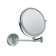 Univerzálne zrkadlo Hansgrohe Logis na chrómovom ramene Univerzálne zrkadlo Hansgrohe Logis na chrómovom ramene