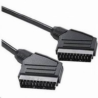 PremiumCord EURO SCART KÁBEL 1m KÁBEL PRE TV SET-TO-PIECE DEKODÉR DĹŽKA čierny drôt PremiumCord EURO SCART KÁBEL 1m KÁBEL PRE TV SET-TO-PIECE DEKODÉR DĹŽKA čierny drôt
