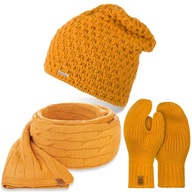 Honey Set dámska šatka, čiapka a rukavice