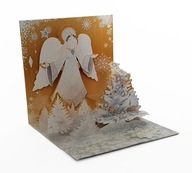3D pohľadnica pre vianočného anjela