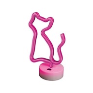 Neónový nápis na LED podstavci CAT pink Forever Light Neónový nápis na LED podstavci CAT pink Forever Light