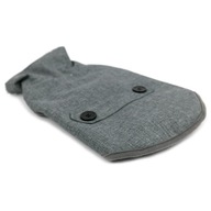ZATEPLENÁ BUNDA PRE PSA, SIVÁ, 25CM, S GOLÍKOM ZATEPLENÁ BUNDA PRE PSA, SIVÁ, 25CM, S GOLÍKOM