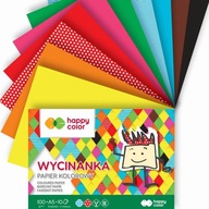 Vystrihovací blok A5 Happy Color farebný papier 10 kariet