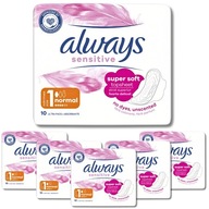 Hygienické vložky Always Sensitive Ultra Normal Plus 6x10 Hygienické vložky Always Sensitive Ultra Normal Plus 6x10