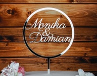 Topper Names Wedding Wedding TŚS-75 Topper Names Wedding Wedding TŚS-75