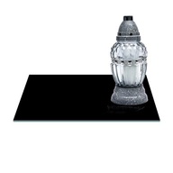 SKLENENÝ STOJAN NA SVIEČKU 30x20cm Čierna 486a SKLENENÝ STOJAN NA SVIEČKU 30x20cm Čierna 486a