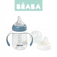 Beaba tréningová tritanová fľaša 210ml 2v1 modrá