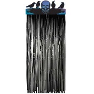 ZÁCLONA na dvere halloween ZÁCLONA ČIERNA lebky ZÁCLONA na dvere halloween ZÁCLONA ČIERNA lebky