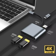USB C pre 2 HDMI monitory, USB 3.0 a Power Delivery USB C pre 2 HDMI monitory, USB 3.0 a Power Delivery